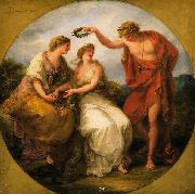 Angelica Kauffmann Beauty Directed by Prudence, Wreathed by Perfection oil